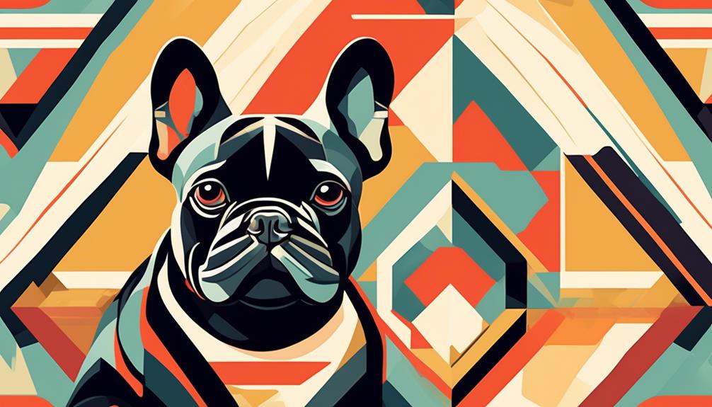 artistic portrayal of french bulldogs