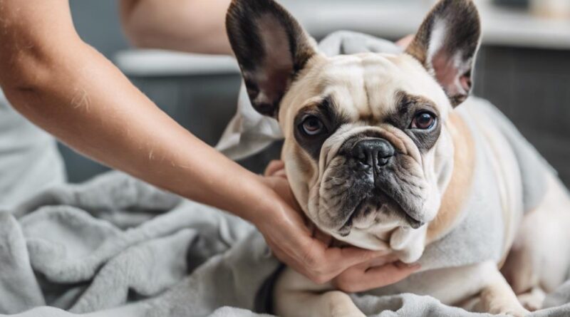 cleaning french bulldog ears