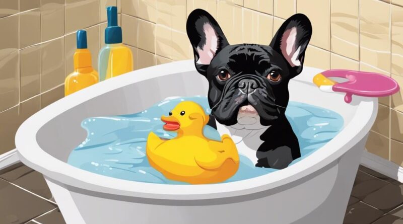 french bulldog bath tips