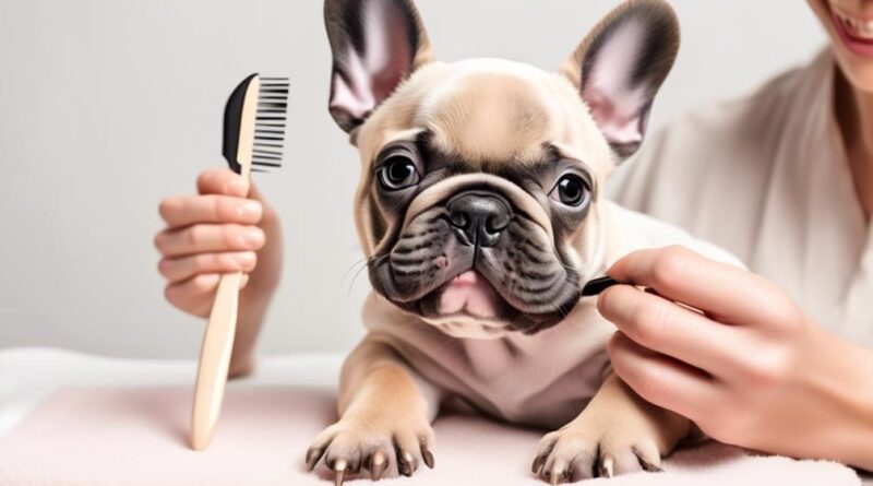 french bulldog puppy grooming