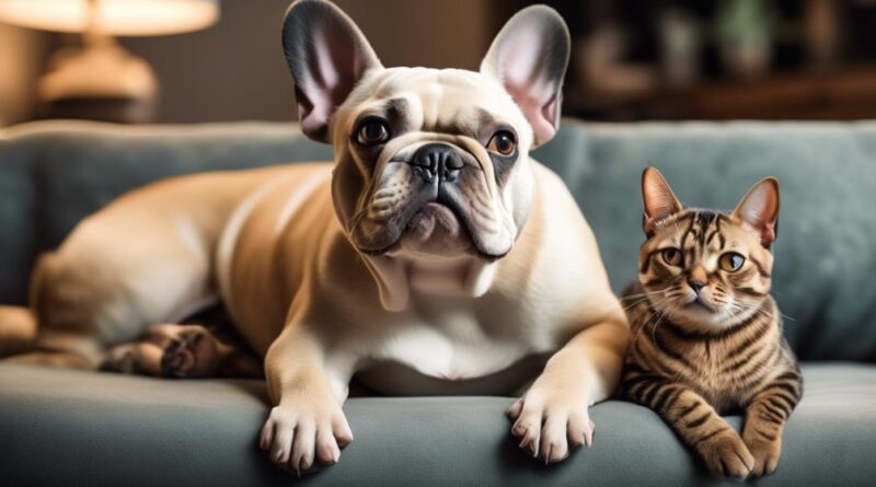 french bulldogs and cats