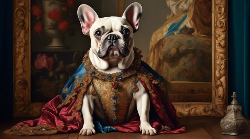 french bulldogs in art