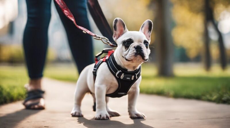 leash training benefits frenchies