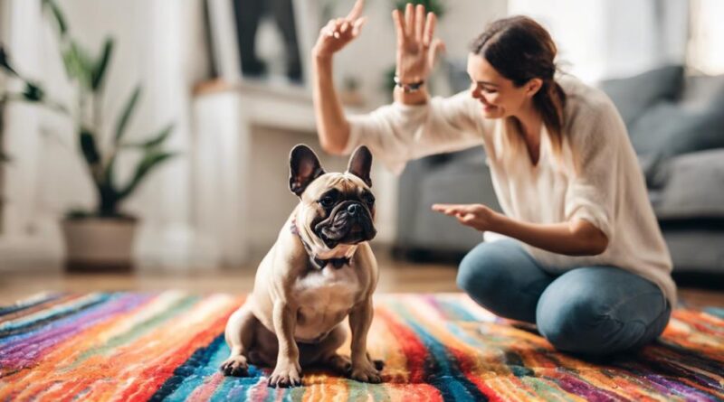 training french bulldog to sit