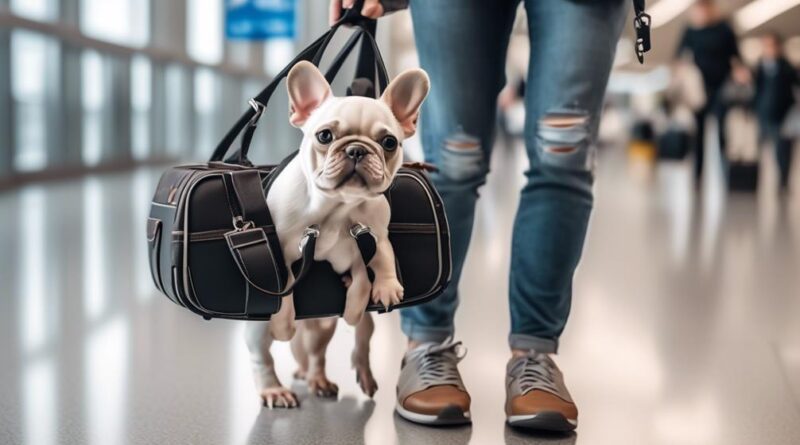 traveling with french bulldog puppies