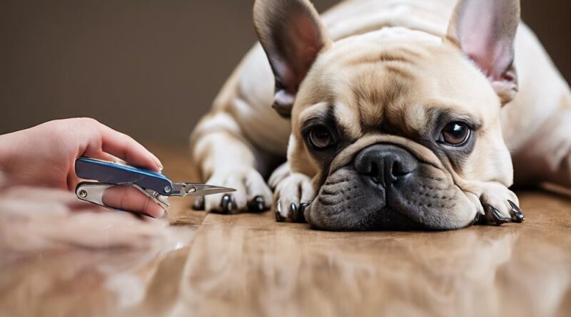 trimming french bulldog nails