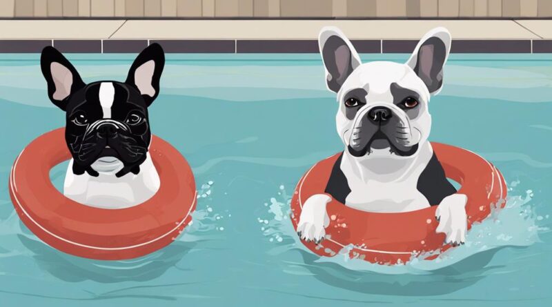 french bulldog swimming exercises