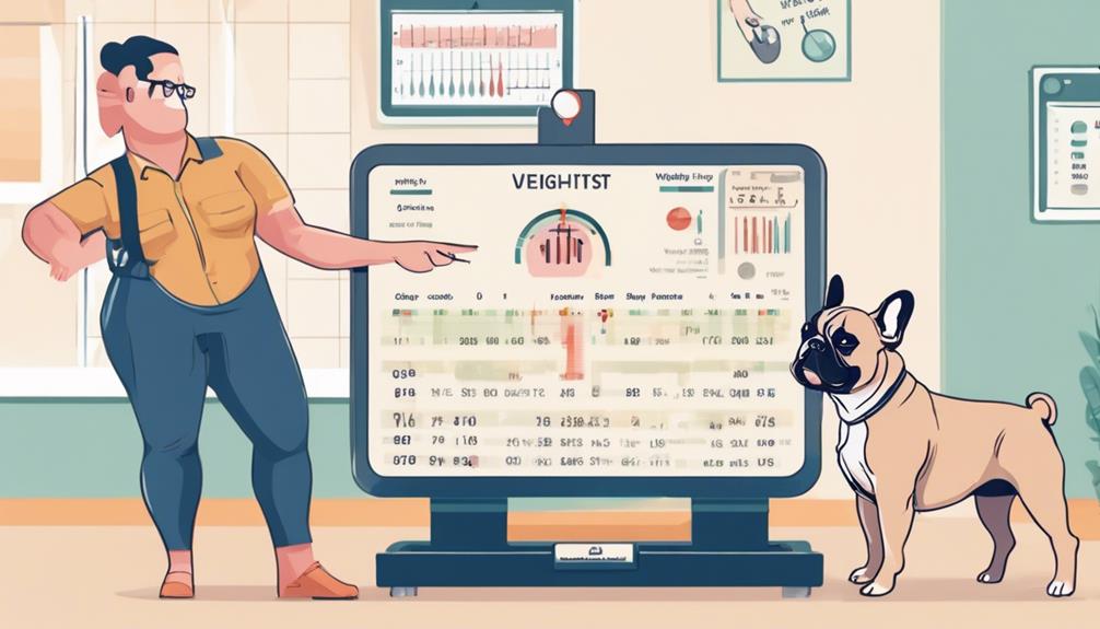 french bulldog weight tracking